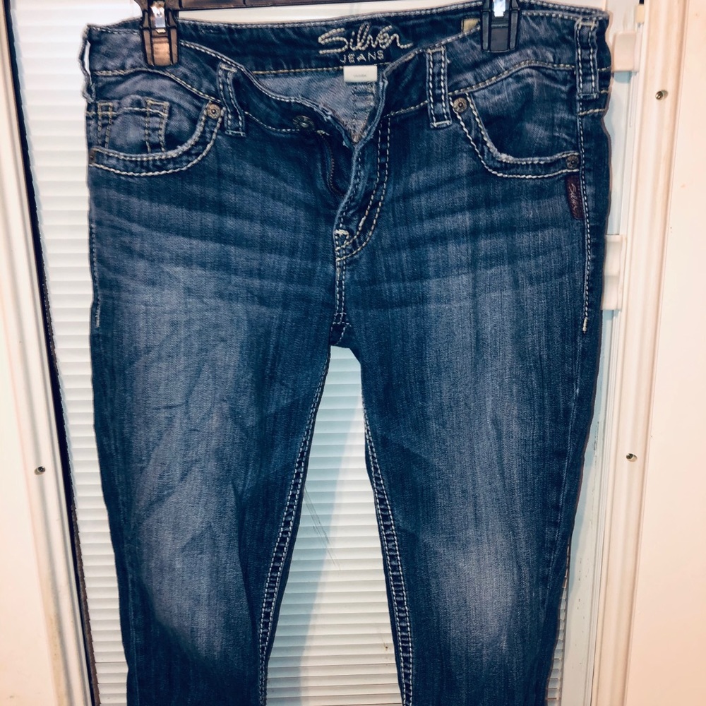 Silver Capri jeans